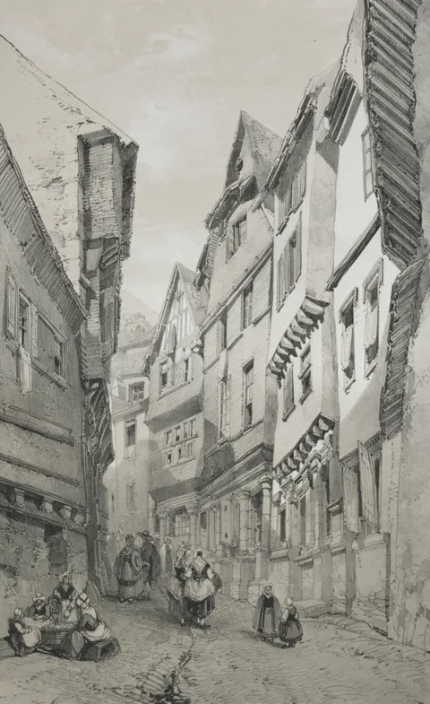 Eugène Ciceri, Voyages pittoresques et romantiques dans l'ancienne France.  Bretagne:  Morlaix