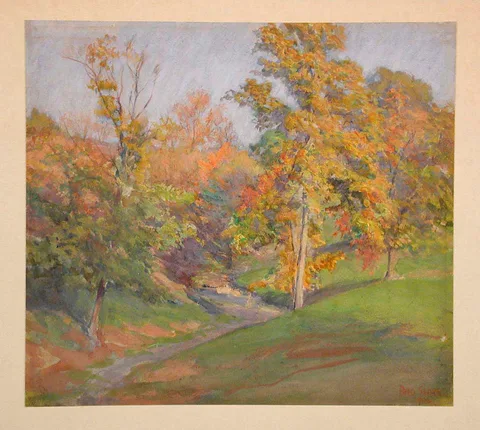 Otto Stark, Fall Landscape, Brookville