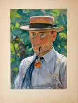 Otto Stark, Man with Pipe