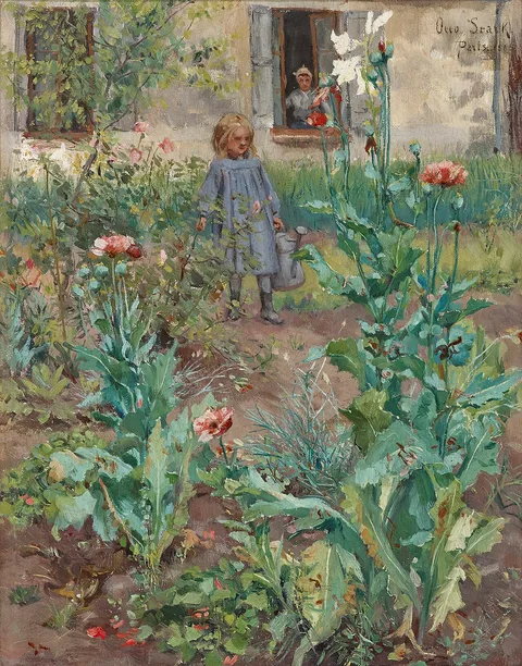 Otto Stark, Garden in Paris