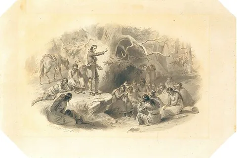 F. O. C. Darley, John Eliot Preaching to the Indians