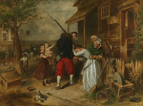 F. O. C. Darley, The Departure of the Volunteer