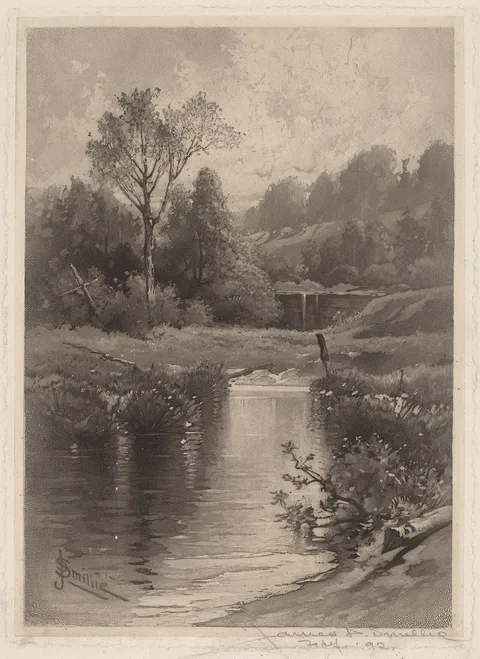 James David Smillie, An Old Dam Near Montrose