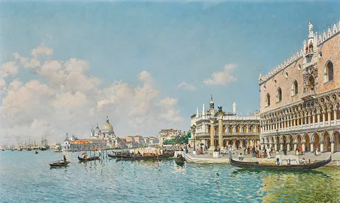 Federico del Campo, The Doge's Palace and the Grand Canal, Venice