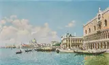 Federico del Campo, The Doge's Palace and the Grand Canal, Venice