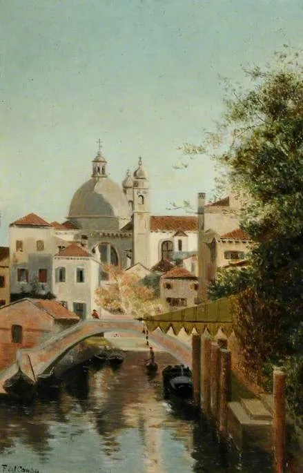 Federico del Campo, Canal with a Bridge
