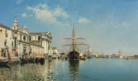 Federico del Campo, La Chiesa Gesuati from the Canale della Giudecca, Venice