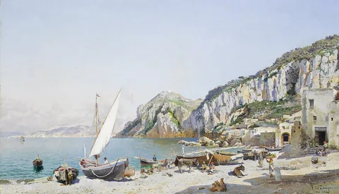Federico del Campo, Beach at Capri