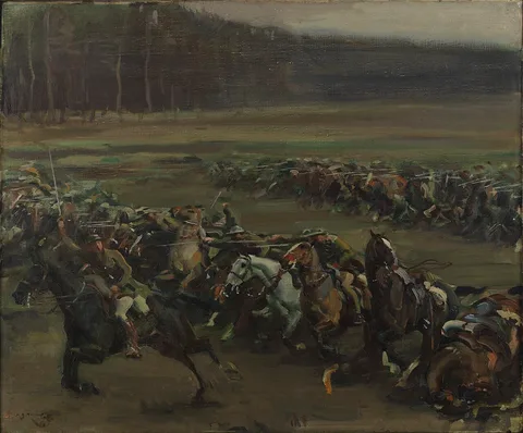 Alfred Munnings, Charge of Flowerdew's Squadron