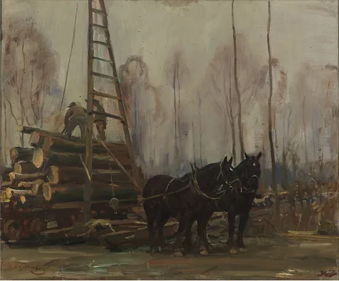 Alfred Munnings, A Black Team in the Jammer