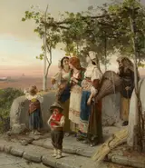 Gerolamo Induno, Waiting for the train