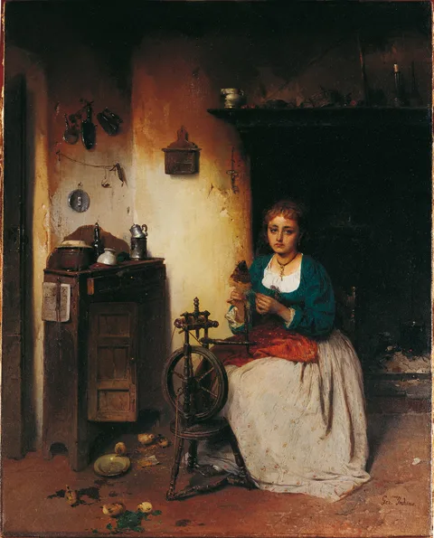 Gerolamo Induno, The spinner