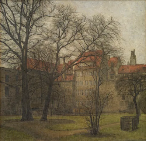 Svend Hammershøi, The Garden of the Prince's Palace, Copenhagen