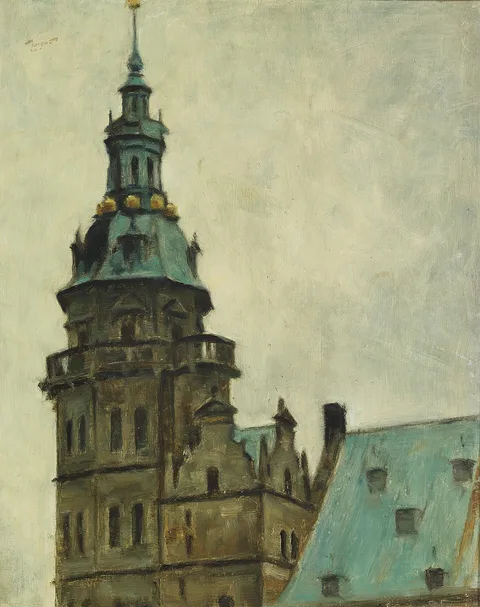 Svend Hammershøi, View of Frederiksborg castle.