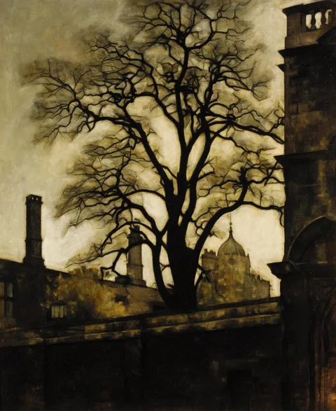 Svend Hammershøi, A view of Tom Tower, Oxford.