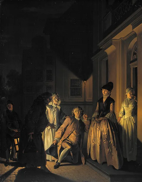 Jacobus Buys, Scene from the Play 'Lubbert Lubbertse of de geadelde boer' by M. van Breda