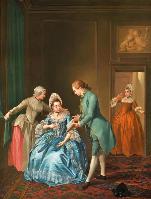 Jacobus Buys, The French Lesson Interrupted