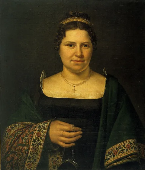 Hendrick Joseph Dillens, Portrait of a Woman (probably Portrait of Mrs Hippoliet Van Peene)