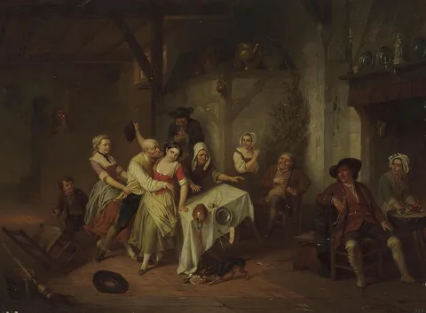 Hendrick Joseph Dillens, Scene in a Tavern
