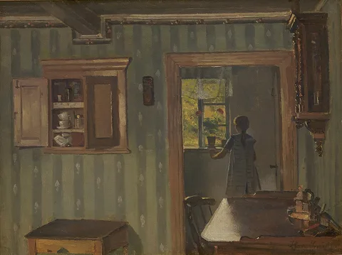 Hans Smidth, Interior with a Little Girl