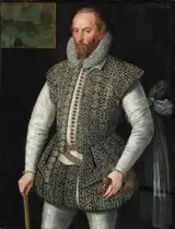 William Segar, Portrait of Sir Walter Raleigh (1522-1618), Soldier and Historian