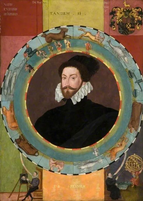 William Segar, Sir Christopher Hatton (1540–1591) (recto)