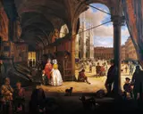 Angelo Inganni, Piazza Duomo in Milan
