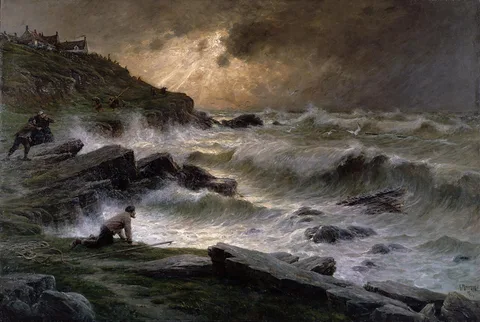 Georges Maroniez, Wreckers off the Brittany Coast