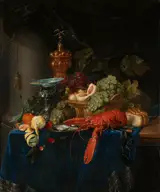 Pieter de Ring, Still life with a golden goblet