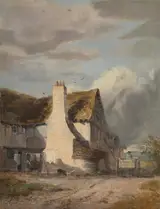 Augustus Wall Callcott, Cottage by a country lane