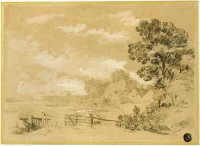 Augustus Wall Callcott, Landscape with Stile
