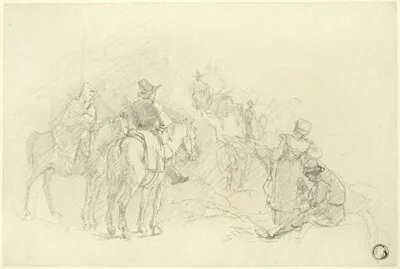 Augustus Wall Callcott, Resting Travelers