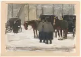 Floris Arntzenius, Koetsen en koetsiers in de sneeuw