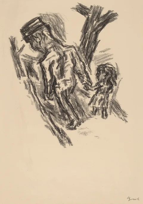 Renè Beeh, Man Leading a Little Girl
