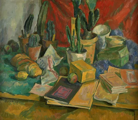 Renè Beeh, Still-Life with Cactuses