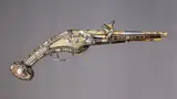 Étienne Delaune, Pair of Wheellock Pistols with Matching Priming Flask/Spanner