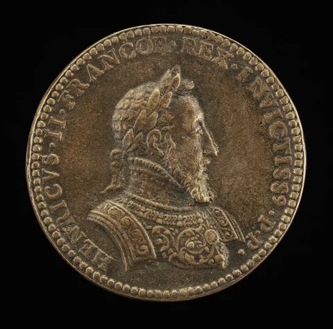 Étienne Delaune, Henri II, 1519-1559, King of France 1547 [obverse]