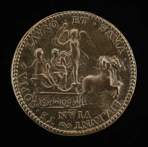 Étienne Delaune, Fame, Abundance, Victory [reverse]