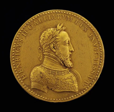 Étienne Delaune, Henri II, 1519-1559, King of France 1547 [obverse]