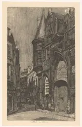 Martin Monnickendam, Straatgezicht met het Hôtel de Sens in Parijs