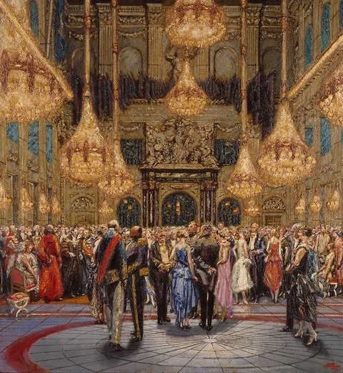 Martin Monnickendam, The reception of Lord Mayor in the Burgerzaal of the Palace on the Dam