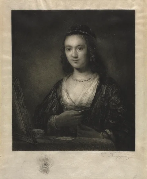 Karl Köpping, Portrait of a Woman