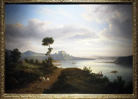 Chrystian Breslauer, Northern Landscape with a Lake and a Castle