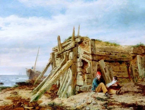 Charles Napier Hemy, Under the Breakwater