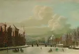 Hendrik Spilman, Korte Spaarne in Haarlem in winter