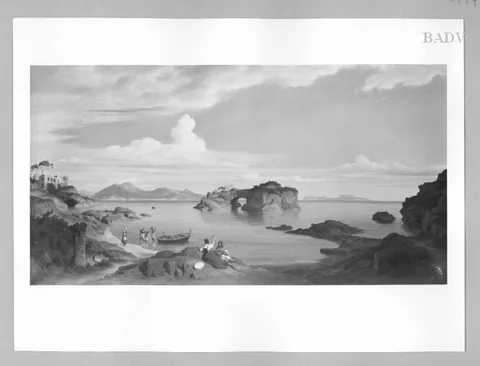 Bernhard Fries, Landscape with the "Rock of Vergil"