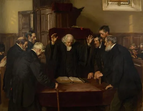John Henry Lorimer, The Ordination of Elders in a Scottish Kirk
