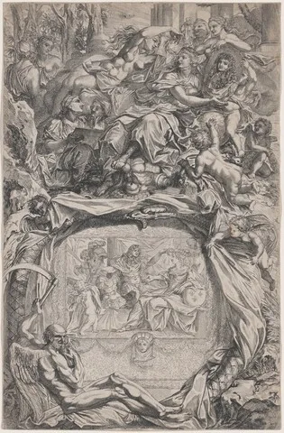François-Alexandre Verdier, France Crowned with Victory by Louis XIV