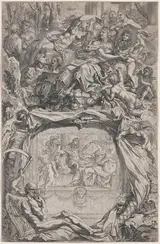 François-Alexandre Verdier, France Crowned with Victory by Louis XIV