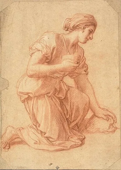 François-Alexandre Verdier, Kneeling Woman
